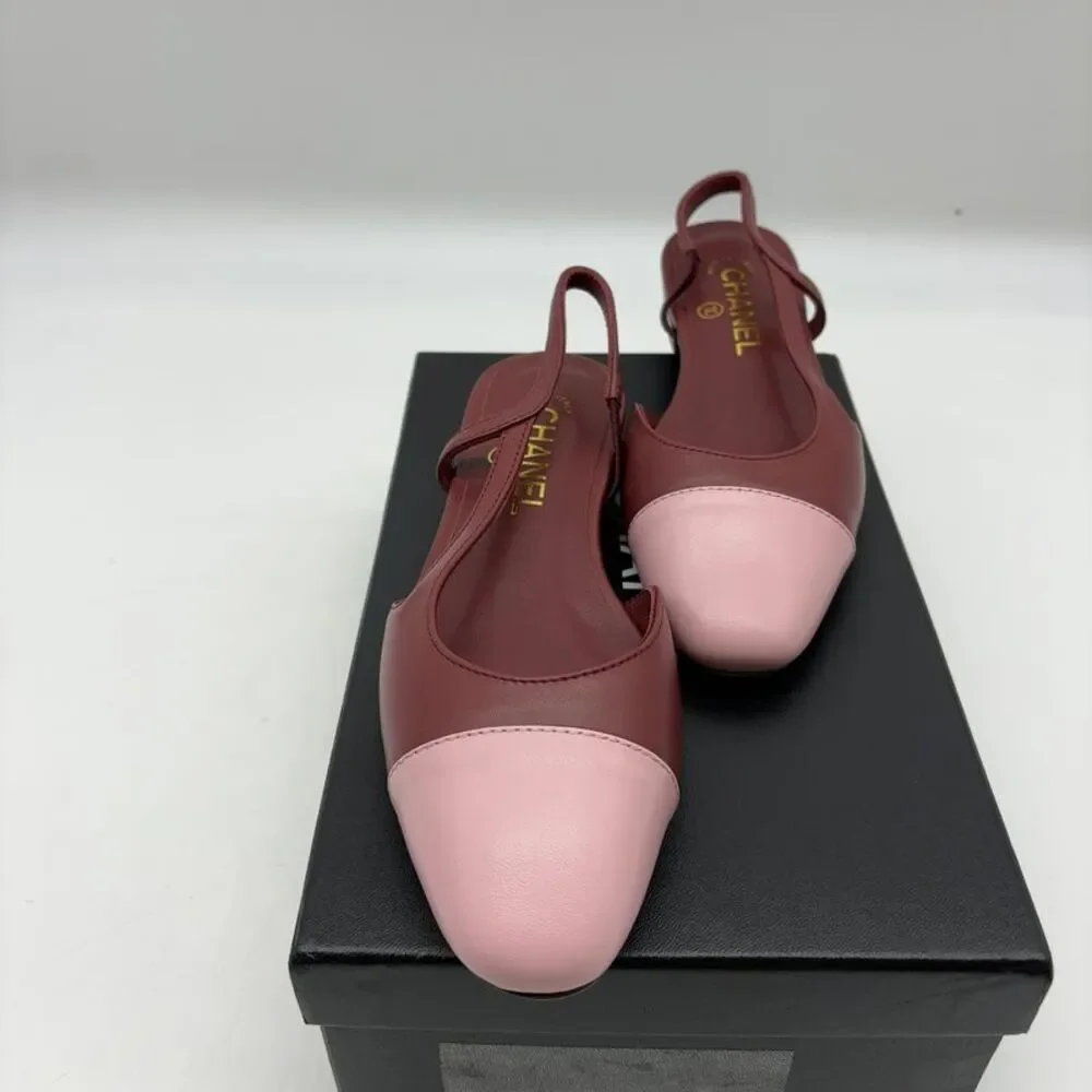 CHANEL Slingback Flats in Multicolor
